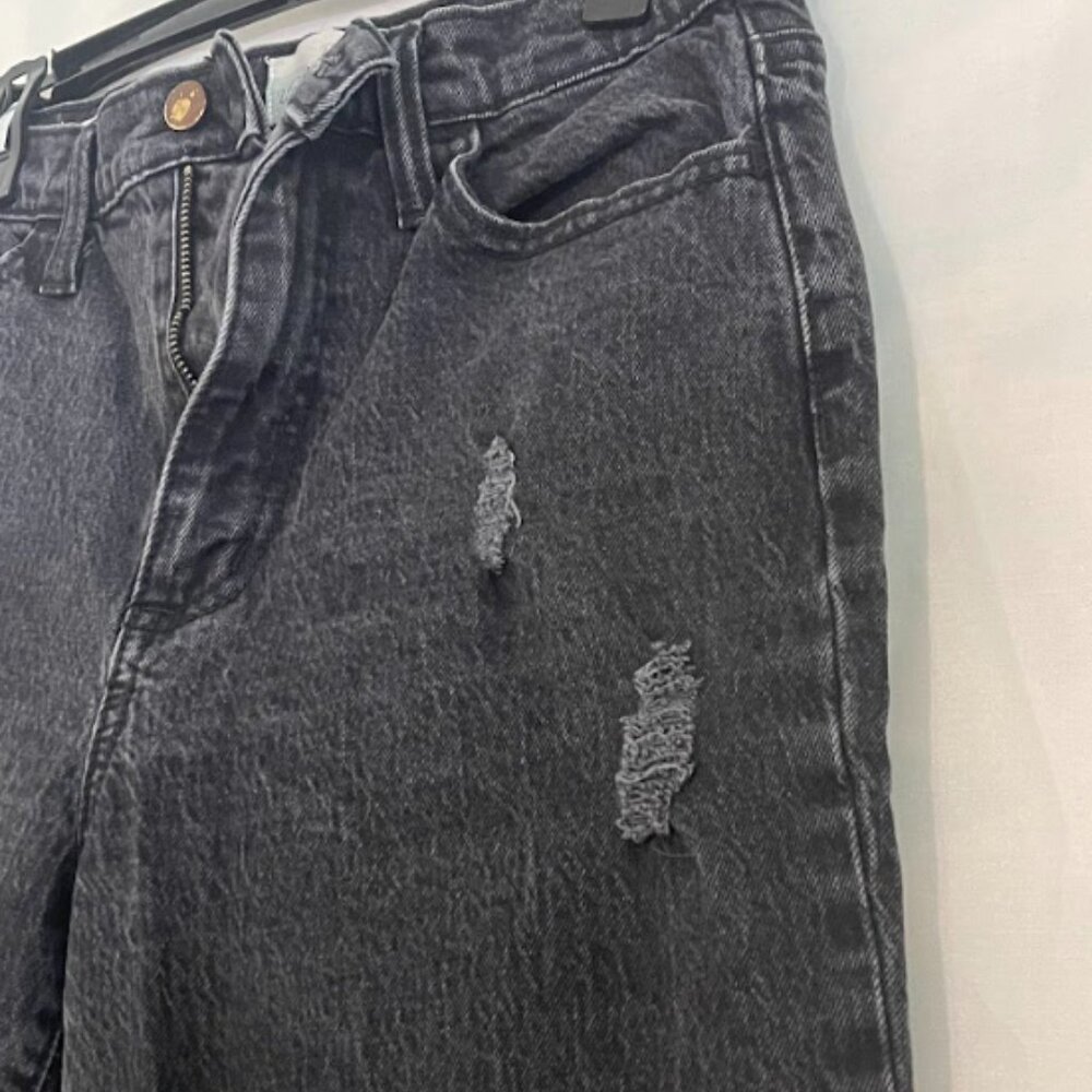 Black Denim Mom Jeans | High Waist - Picture 4 of 9